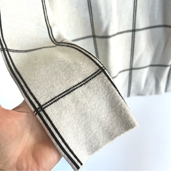 ELIE TAHARI Windowpane Black White Sweater - Picture 5 of 9